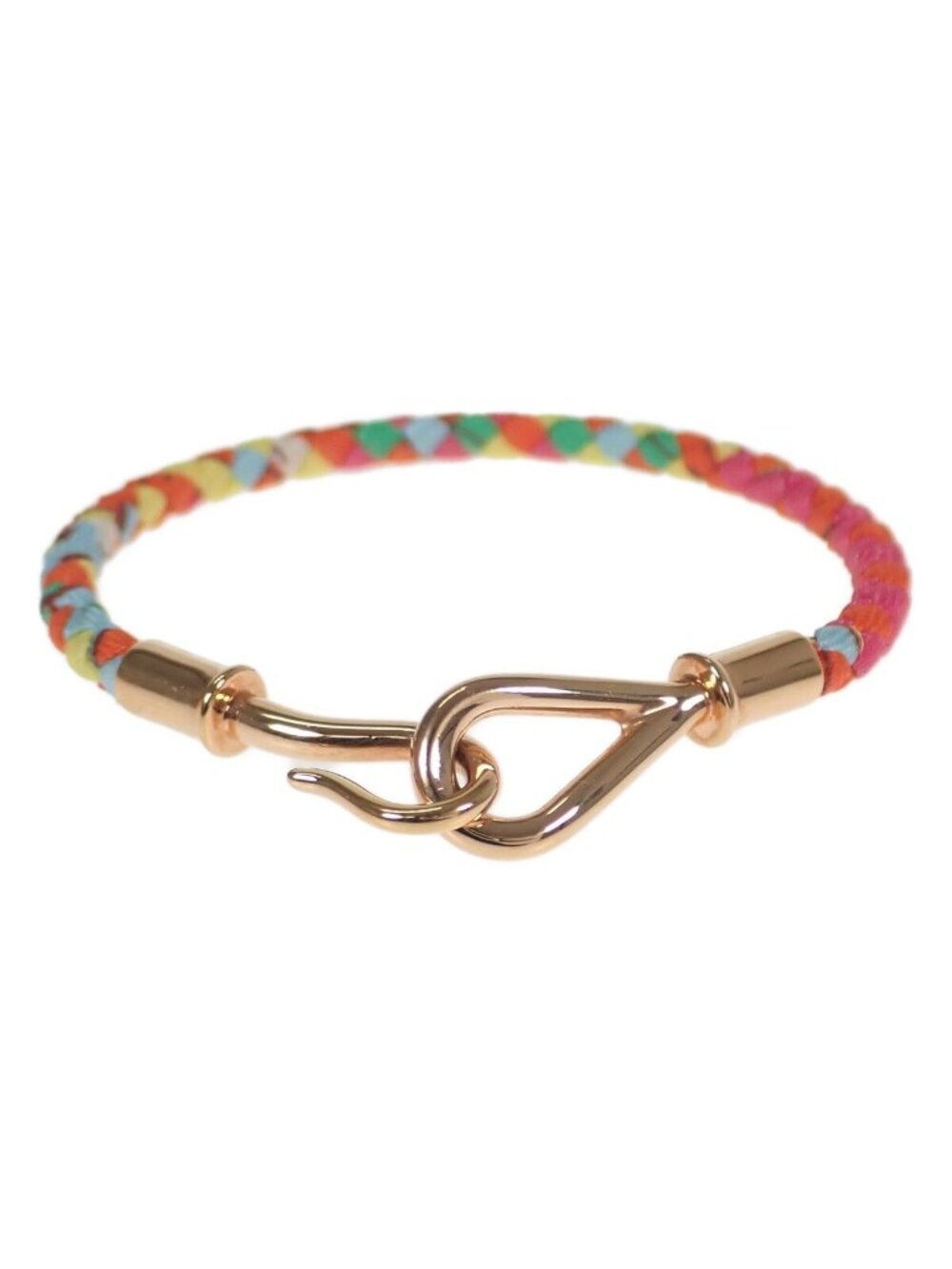 Hermes Jumbo Bracelet Genus Silk Tropical Color Pink Gold